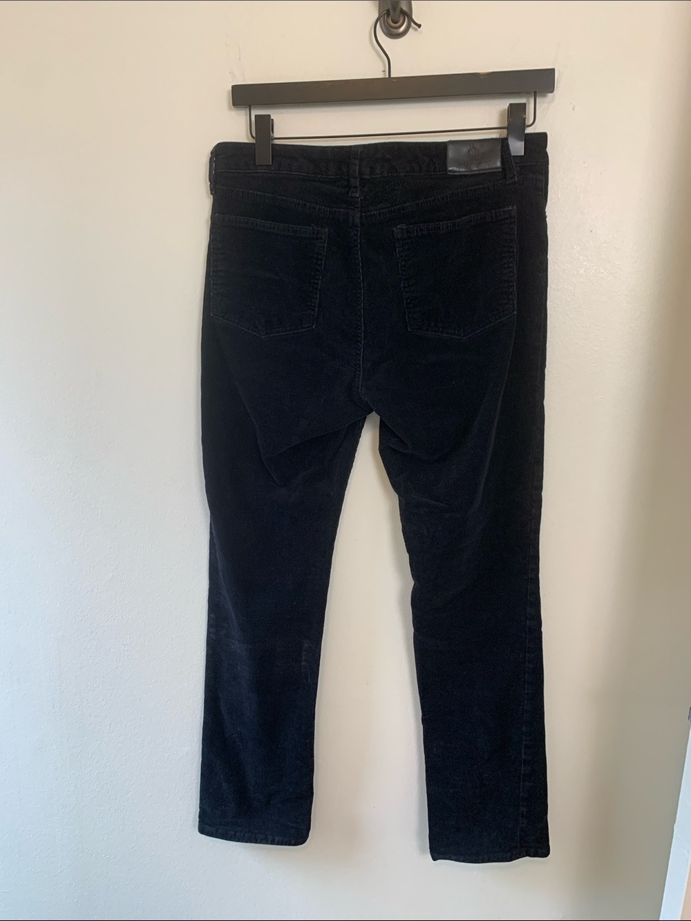 Lauren Ralph Lauren Black Label Black Straight-Leg Corduroy Jeans - Picture 2 of 16